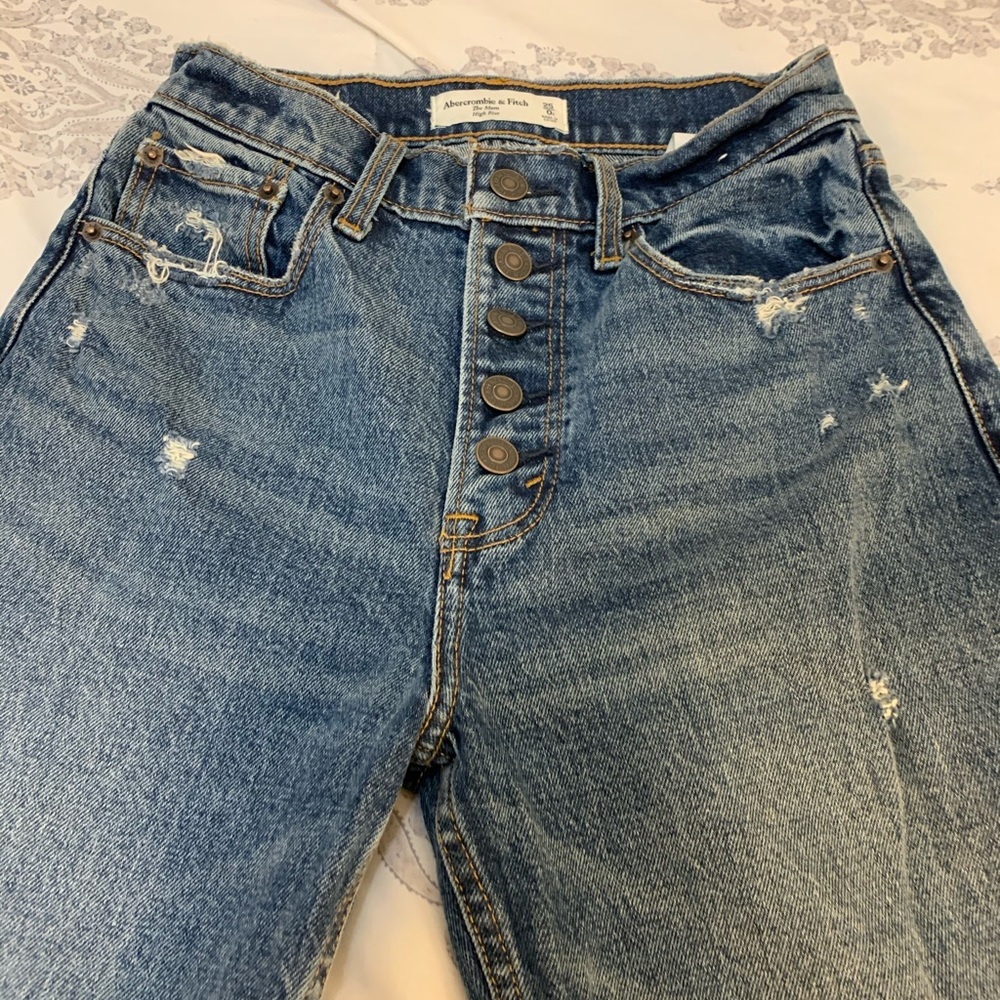 Abercrombie High Rise Mom Jeans